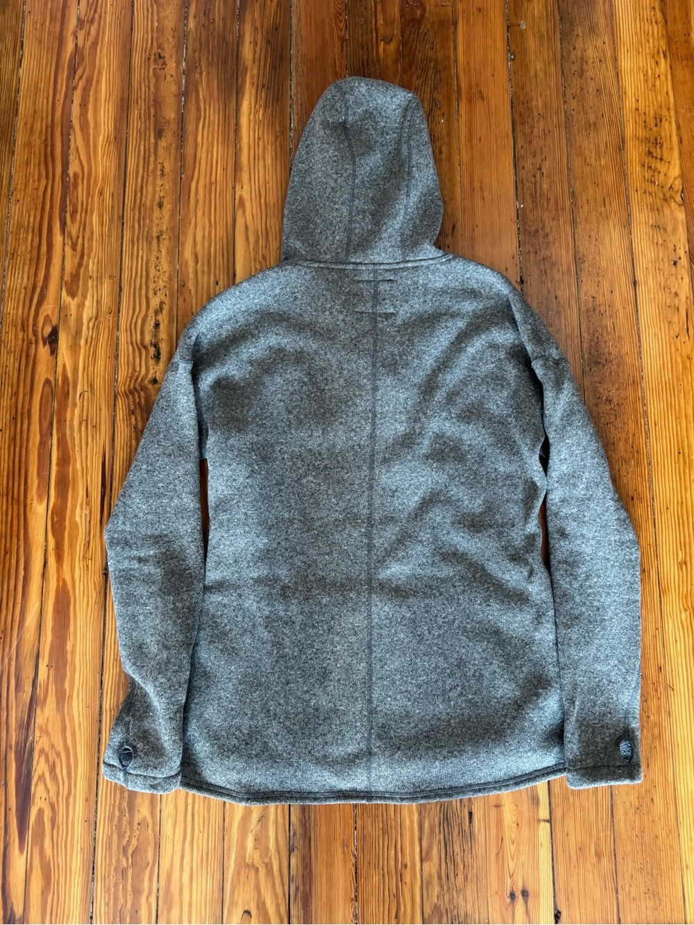 Stio Women's Heather Gray Hooded Pullover Sweater - Picture 2 of 3